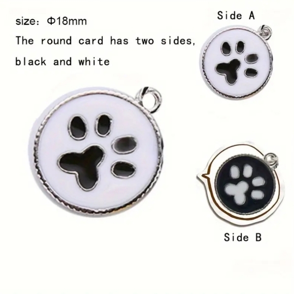 NEW! Enamel Staffordshire Pit XL Bully "Dog Mom" + Pawprint Bag Charm 🎒👜~🐾 🐕 - Picture 8 of 13
